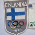 VANHA Kangasmerkki Olympia 1964 Finlandia Suomen Joukkue - pikkukuva 1