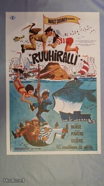 Ruuhiralli. Vanha Elokuvajuliste. Walt Disney Productions