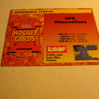 leaf sisu special lätkäkortti 92-93 hpk hopeamitalit - pikkukuva 2