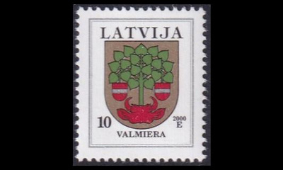 Latvia 463C_IVx ** Käyttösarja vaakuna 10 S -00 (1997)