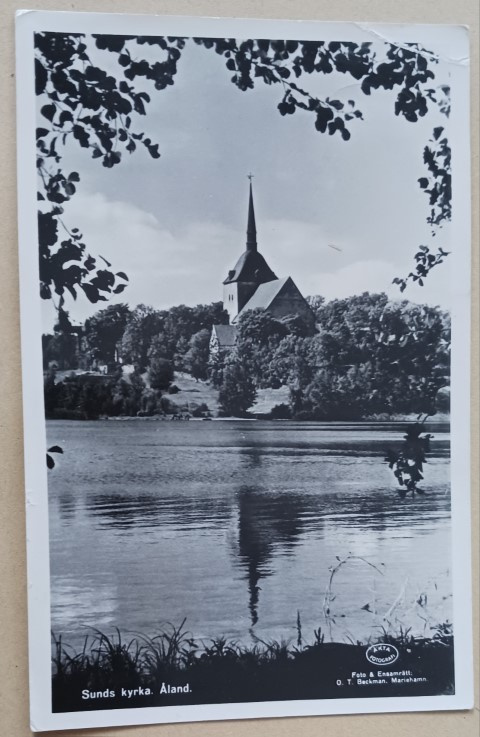 Åland, Sund, kirkko, vkpk, p. 195?