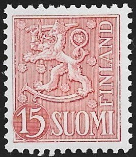 1954 M-54 Leijona 15 mk harmaanpunainen ** LaPe 431 a