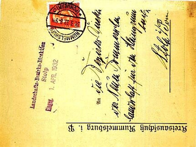 Saksa Mi 466 yksin kirjeellä