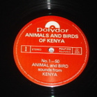ANIMALS & BIRDS OF KENYA - LP 1970's Kenia,Africa EX - pikkukuva 3