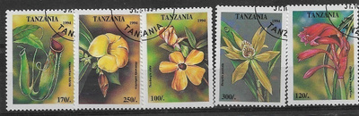 Kukkia, Tanzaniasta, 1994, 5 erilaista