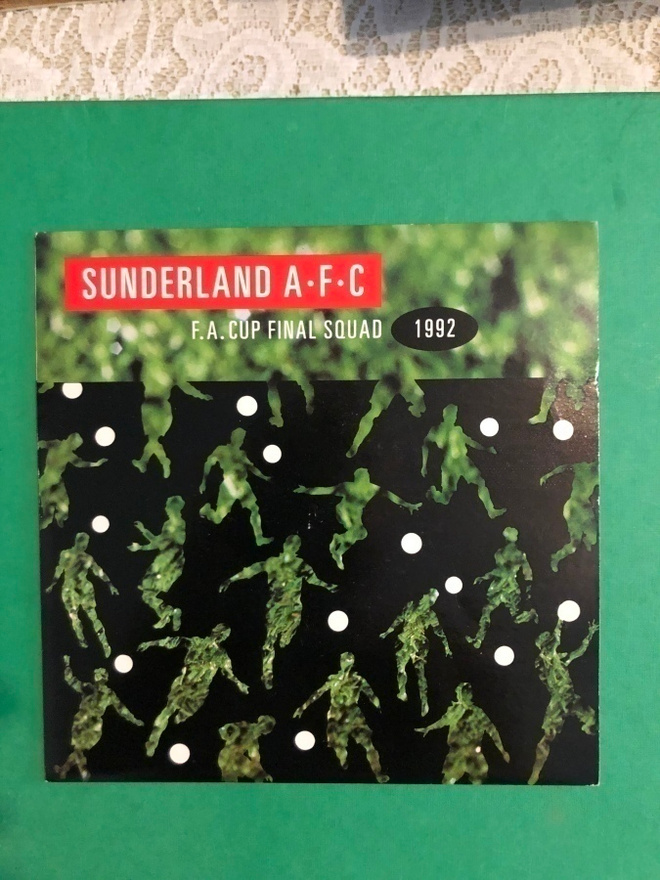 Sunderland A.F.C: F.A.CUP Final Squad 1992.