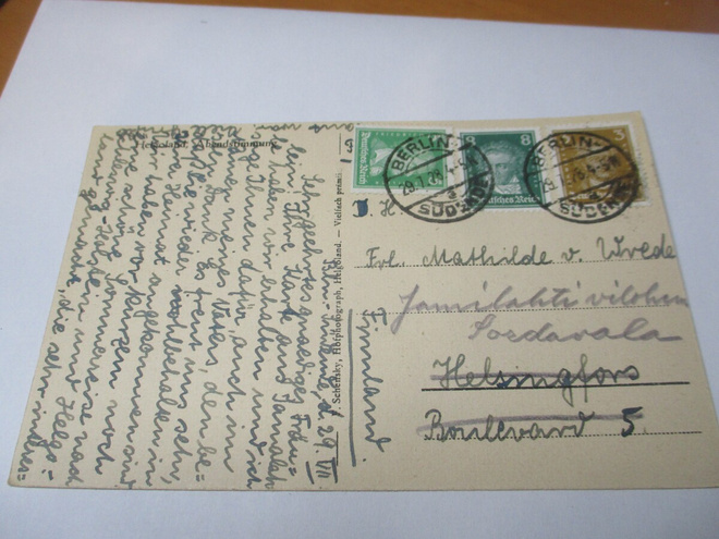 1928 Saksa kortti Sortavalaan