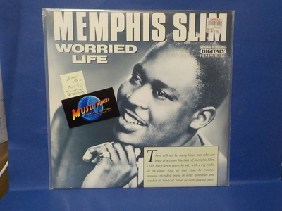 MEMPHIS SLIM - WORRIED LIFE EX+/M- EU -90 LP