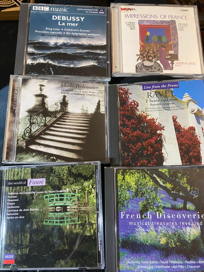 Ranskalainen klassinen x 6 Debussy, Ravel, Poulenc, Faure