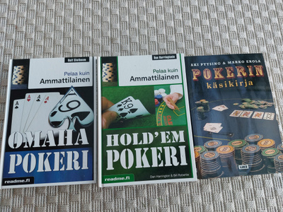 Pokerikirjoja 3kpl