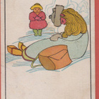 Joseph Alanen Tyttö katselee torkkujaa - kulk v 1918 - pikkukuva 1