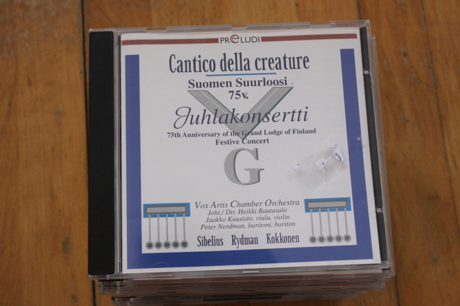 Cantico della creature Suomen Suurloosi 75 v juhlakonsert CD