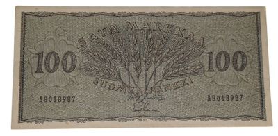 100 Markkaa 1955 A8018987 kl 6