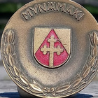 Ronssivärinen Mynämäki merkki. Halkaisija - 39 mm. Paino - - pikkukuva 1