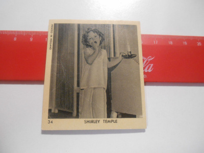 K14  Val Chewing Gum Shirley Temple card 1935# 34