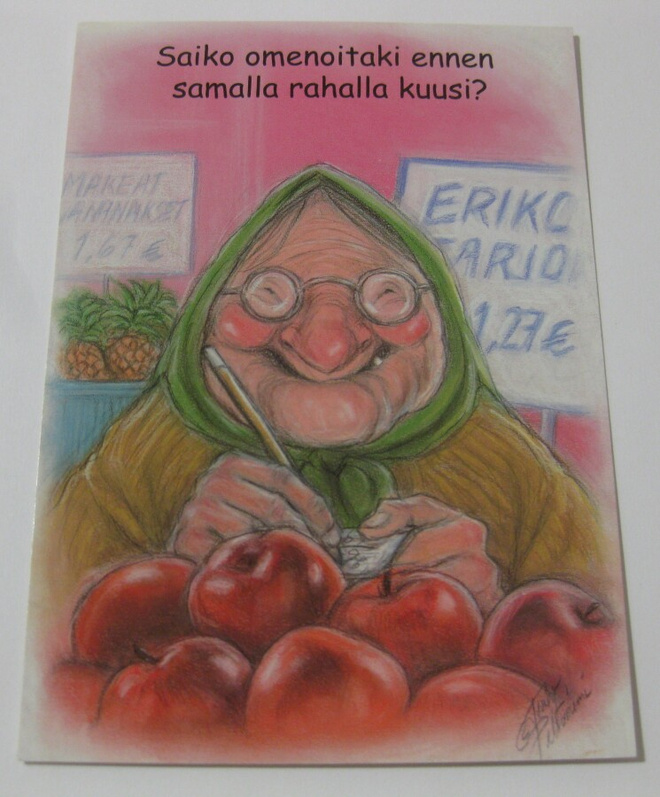 Saiko omenoitaki ennen samalla rahalla kuusi ? Hörölä