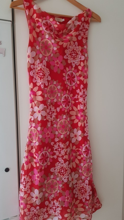 Punainen Papaya Mekko / Kesämekko - koko S
