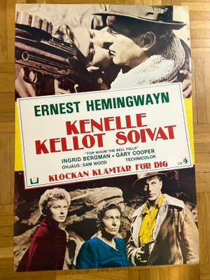 Vanha elokuvajuliste: Kenelle kellot soivat