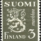 1930 M-30 Leijona 3 mk tummanoliivi ** Lape 154 c LP Lm1 - pikkukuva 1