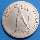 Hopeinen juhlaraha 100 mk Lahti 1989. - pikkukuva 2