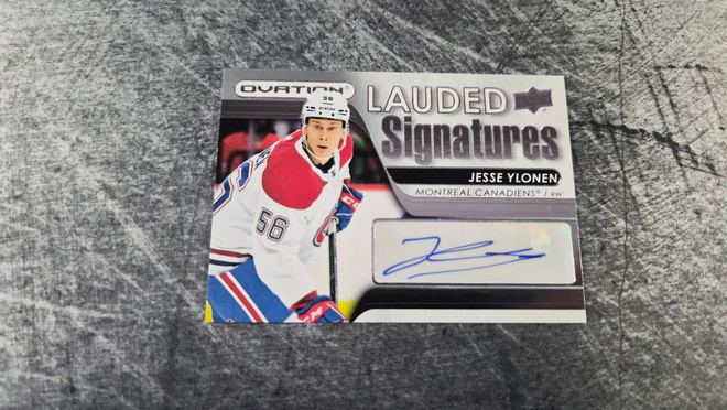 Jesse Ylönen 2021-22 Ovation Lauded Signatures