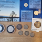 Hopeisia markkoja ja pennejä yht. 10 kpl - pikkukuva 2