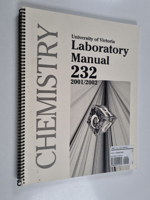 Chemistry : Laboratory Manual 232 2001/2002