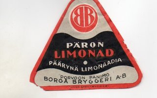 Porvoon Panimo : Päron  Limonad