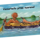 "°VESIURHEILU PITÄÄ NUORENA!°" -KORTTI / Hörölä - pikkukuva 1