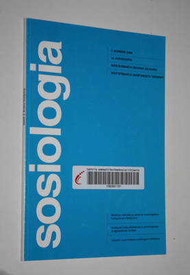 Sosiologia 2/2006 : Westermarck-seuran julkaisu