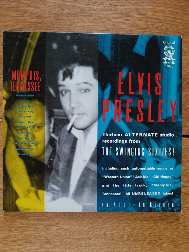 AUCTION - ELVIS MEMPHIS TENNESSEE LP AUDIFÖN RECORDS