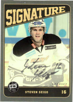 2013-14 Cardset STEVEN SEIGO TPS signature nimmari