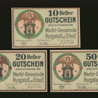 Itävalta Notgeld 10, 20, 50 Heller, Purgstall 1920 - pikkukuva 1