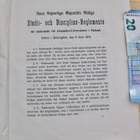 VANHA Todistus Säännöt Yliopisto Helsinki 1881 KOMEA Sinetti - pikkukuva 3
