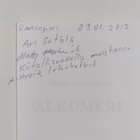Matti Karhumäki : Alkumeri (signeerattu, tekijän omiste) - pikkukuva 3