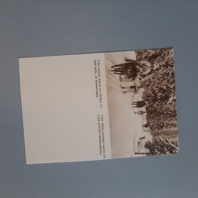 PK kenttäposti Hiihtäjät hevosvedossa *