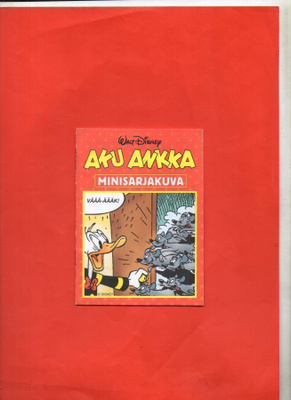 Aku Ankka. MINISARJAKUVA.   Koko 9,5 cm x13 cm