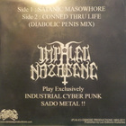 IMPALED NAZARENE - SATANIC MASOWHORE - EX+/M- 7" + NIMMARI - pikkukuva 2