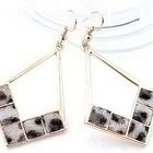 0407 .. Kauniit Kulta Duble Leopard Crystal .. Korvakorut - pikkukuva 2