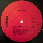 [12''] STEPHANIE: ONE LOVE TO GIVE (Remix) - pikkukuva 3