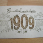 VANHA Postikortti Onnitelukortti 1909 - pikkukuva 1