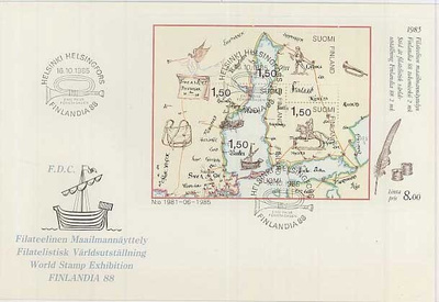 1985 F88 blokki FDC