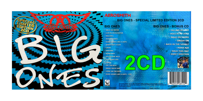 UUSI AEROSMITH BIG ONES 2CD (2001) - ILMAINEN TOIMITUS