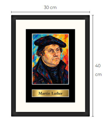 Uusi Martin Luther art print kehystetty 30 cm x 40 cm