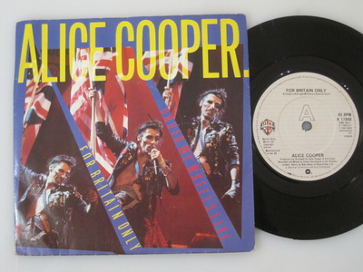 ALICE COOPER For Britain Only 7" vinyylisingle