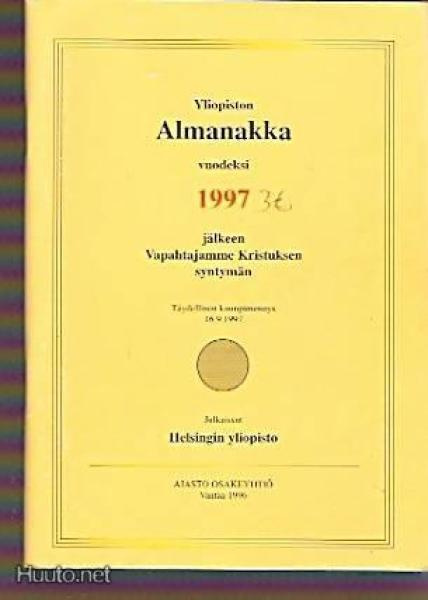 huuda syntymävuotesi almanakka 1997