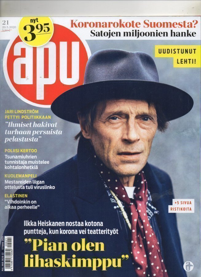 Apu n:o 21 2020 Ilkka Heiskanen. Elastinen. Jari. Eini.