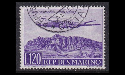 San Marino 618 o Ensilento Rimini-Lontoo (1959)