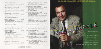 Reijo Taipale - 1998 - 16 Suomalaista Kestosuosikkia - CD