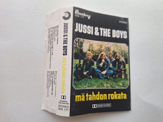 Kansipaperi Jussi & the Boys C-kasettiin